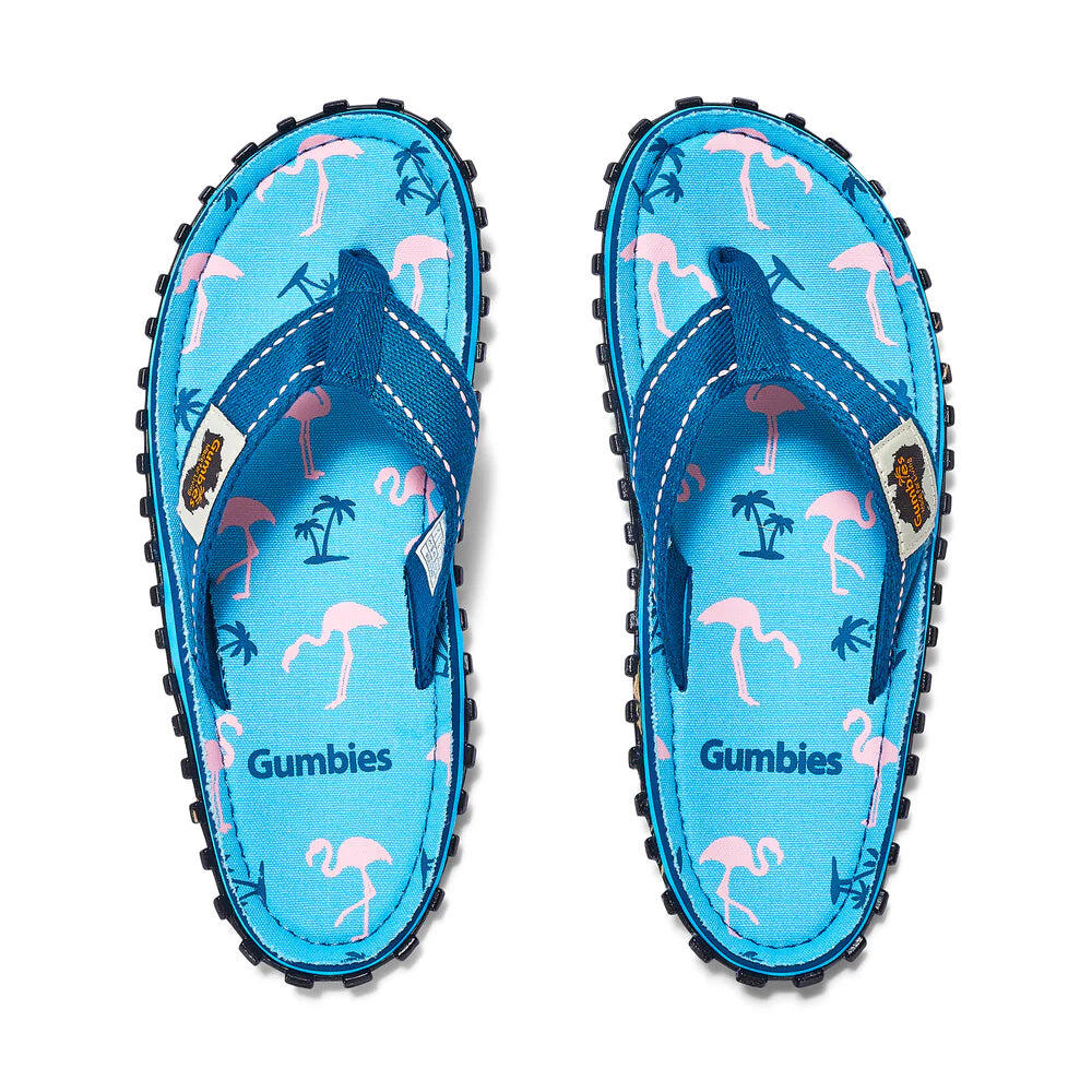 GUMBIES Islander Womens Poolside Slip On Cotton Flip Flops