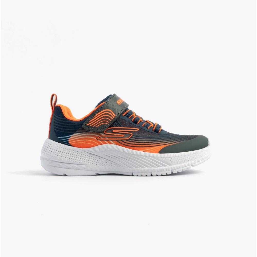 SKECHERS Microspec Advance Boys Sports Low Top Lace Up Trainers