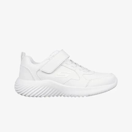 Zapatillas niÃ±os unisex Skechers Bounder-power study en color blanco