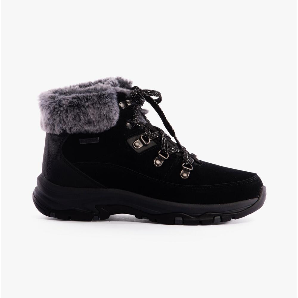 Womens Boots Leisure Ankle Lace Up 167882/blk