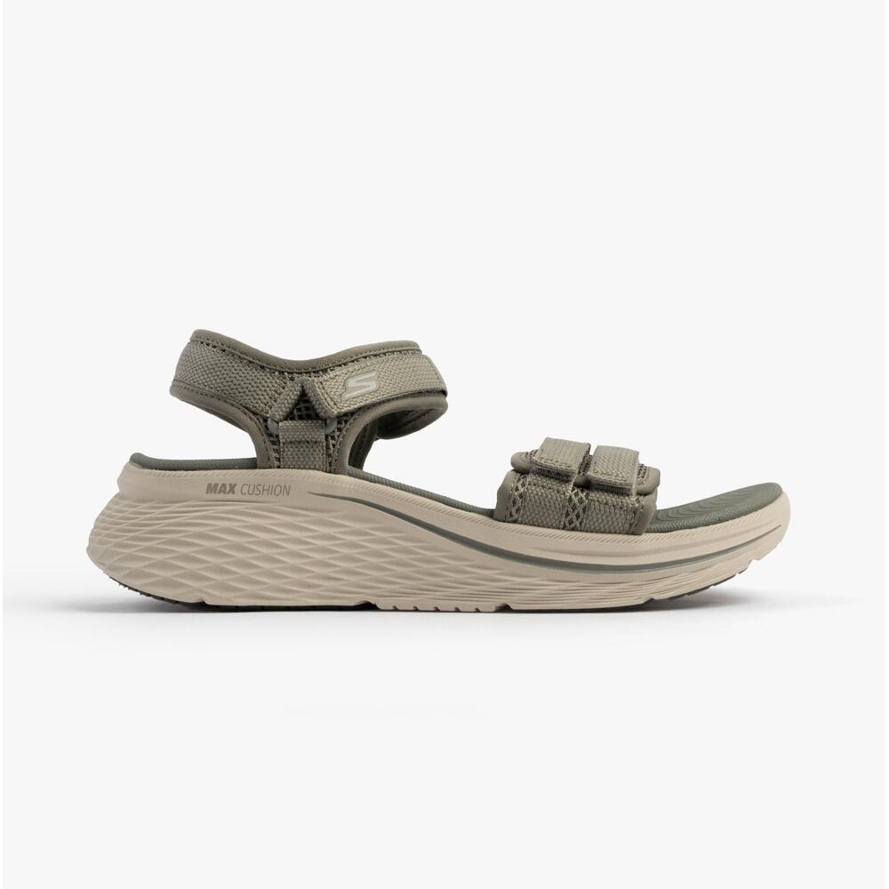 SANDALE Ergonomica  FEMME Skechers Max Cushioning Elite KAKI 1/5