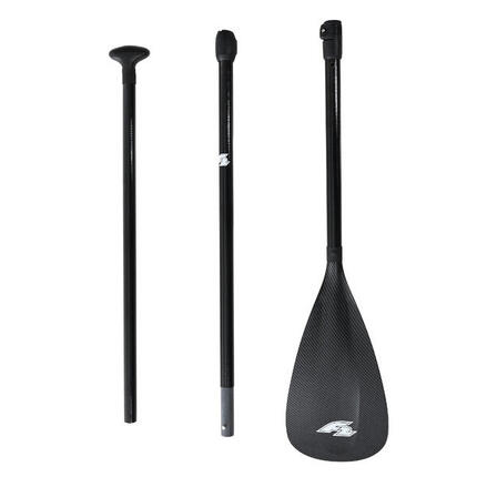 F2 SUP Carbon Paddel Touring 3-teilig 170-217cm Schwarz