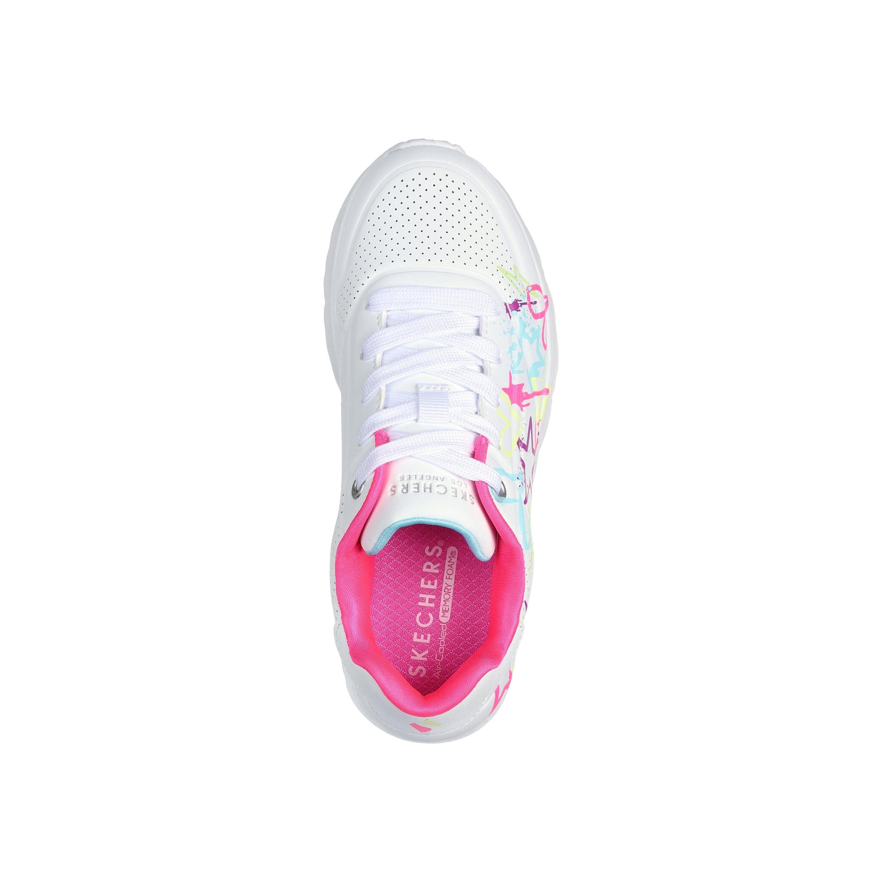 Buty na co dzień młodzieżowe SKECHERS UNO LITE zdobienie w serca i gwiazdy 5/5