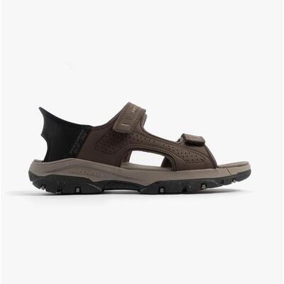 Sandalias Skechers Hombre Slip-ins Relaxed Fit: Tresmen - Reece Marrón Oscuro
