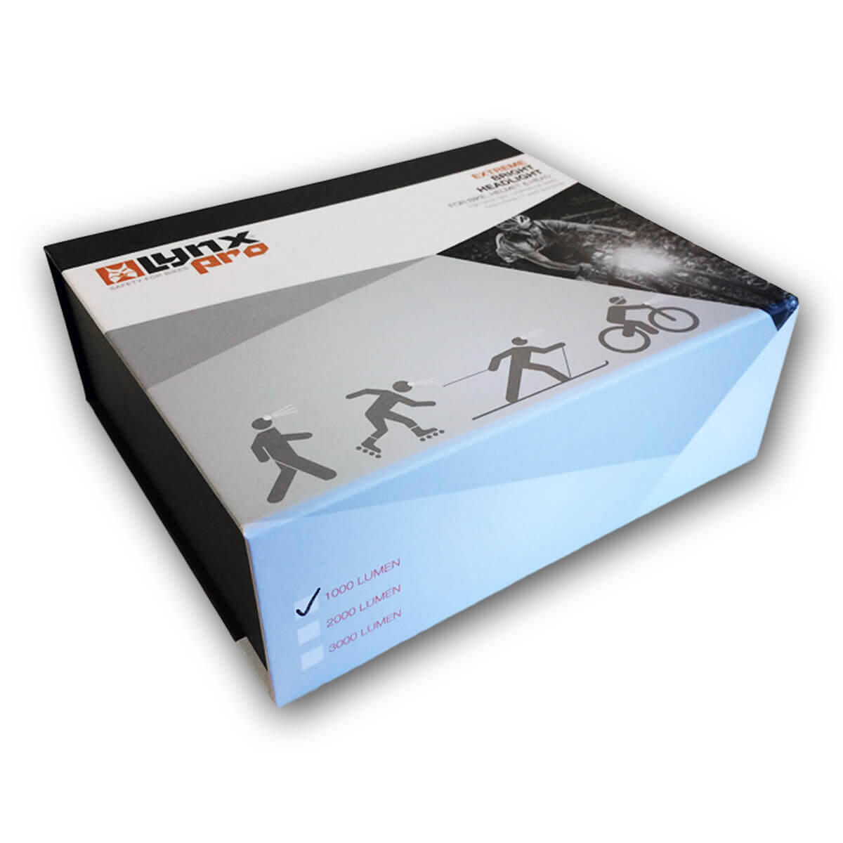 Luz frontal Lynx Pro recargable 1000 Lumen para aventuras al aire libre 4/5