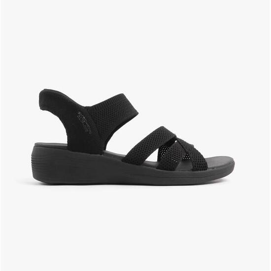 Sandalia Mujer Skechers Slip-ins Arya - Cooling Off Tejido Negro