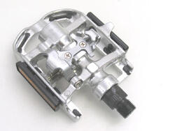 Jeu de pédales VTT E combi SPD - noir/argent