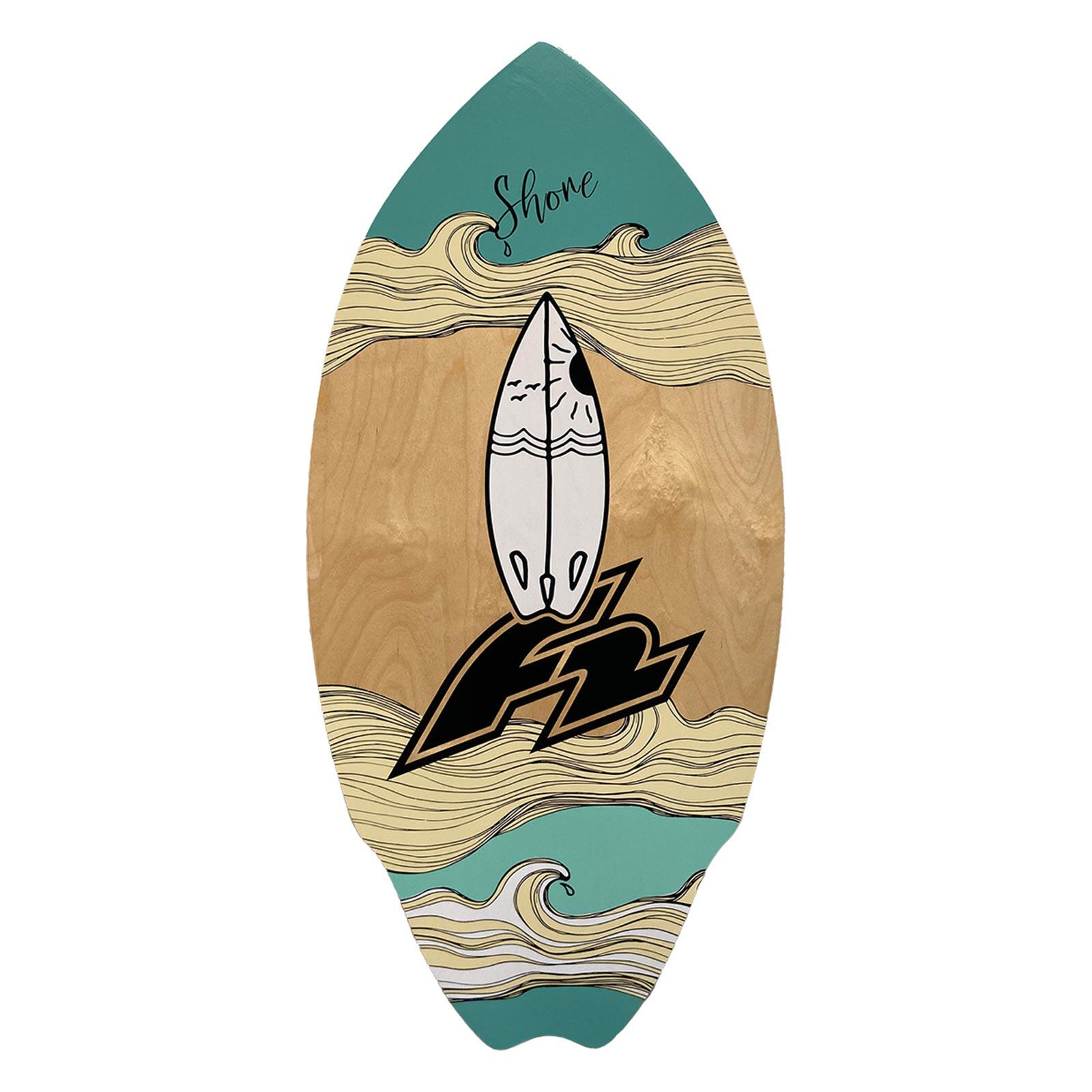F2  Skim Board Wood Shore Surfbrett 40" Holz 2025/26 2/4