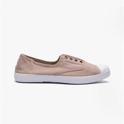 Zapatillas Lona Mujer Victoria Beige