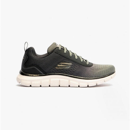 Zapatillas Skechers Hombre Track Ripkent. Negro/oliva