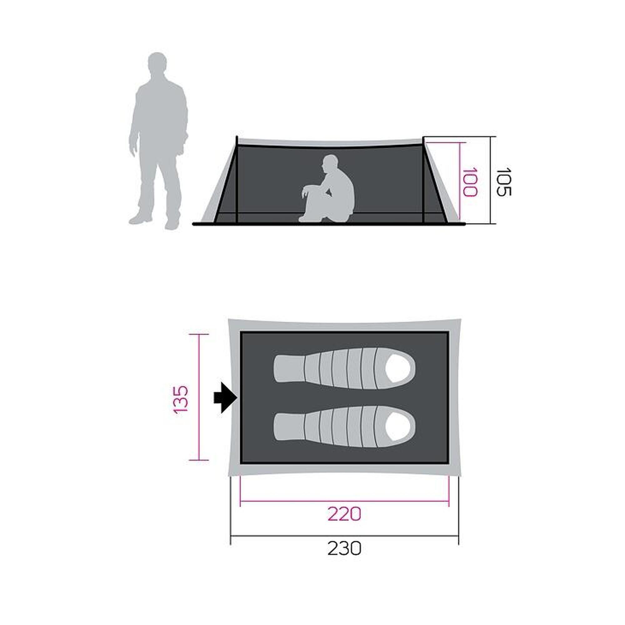 Vnitřní přístřešek HANNAH MESH TENT 2