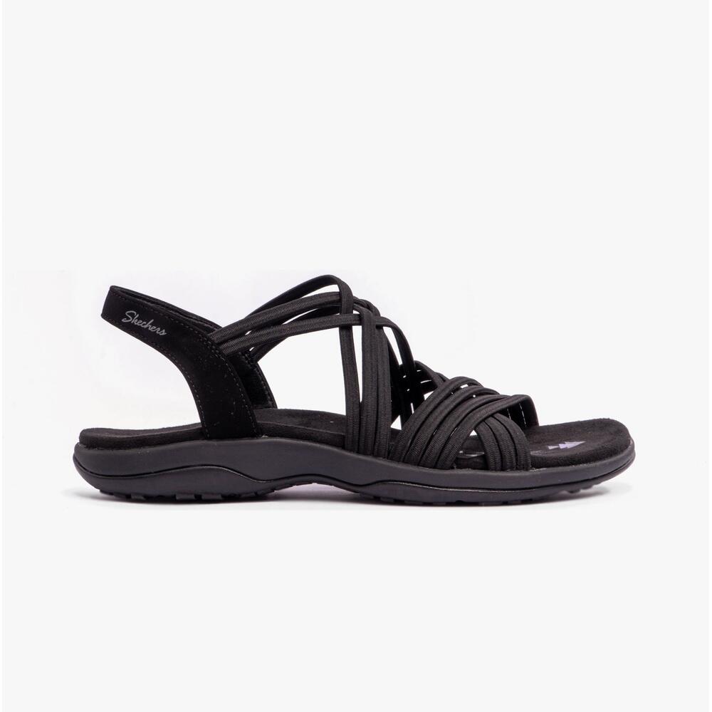 SKECHERS Sandálias Skechers Mulher Reggae Slim - Sunnyside Pretas