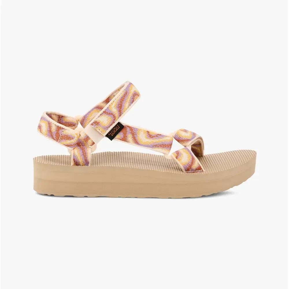 Womens Sandals Poolside Touch Fasten Midform Universal