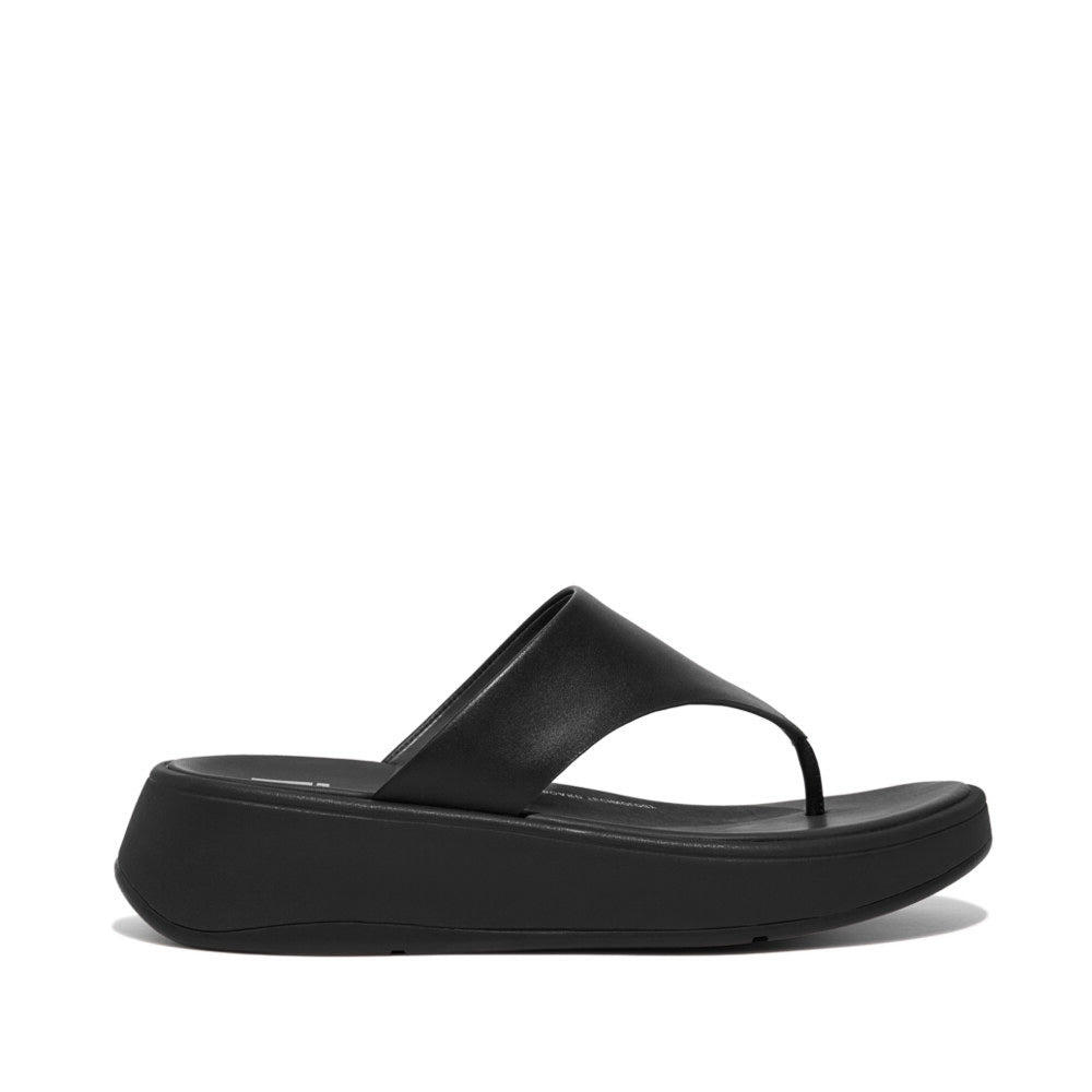 FIT FLOP F-mode Leather Flatform Womens Poolside Slip On Toe Post Sandals