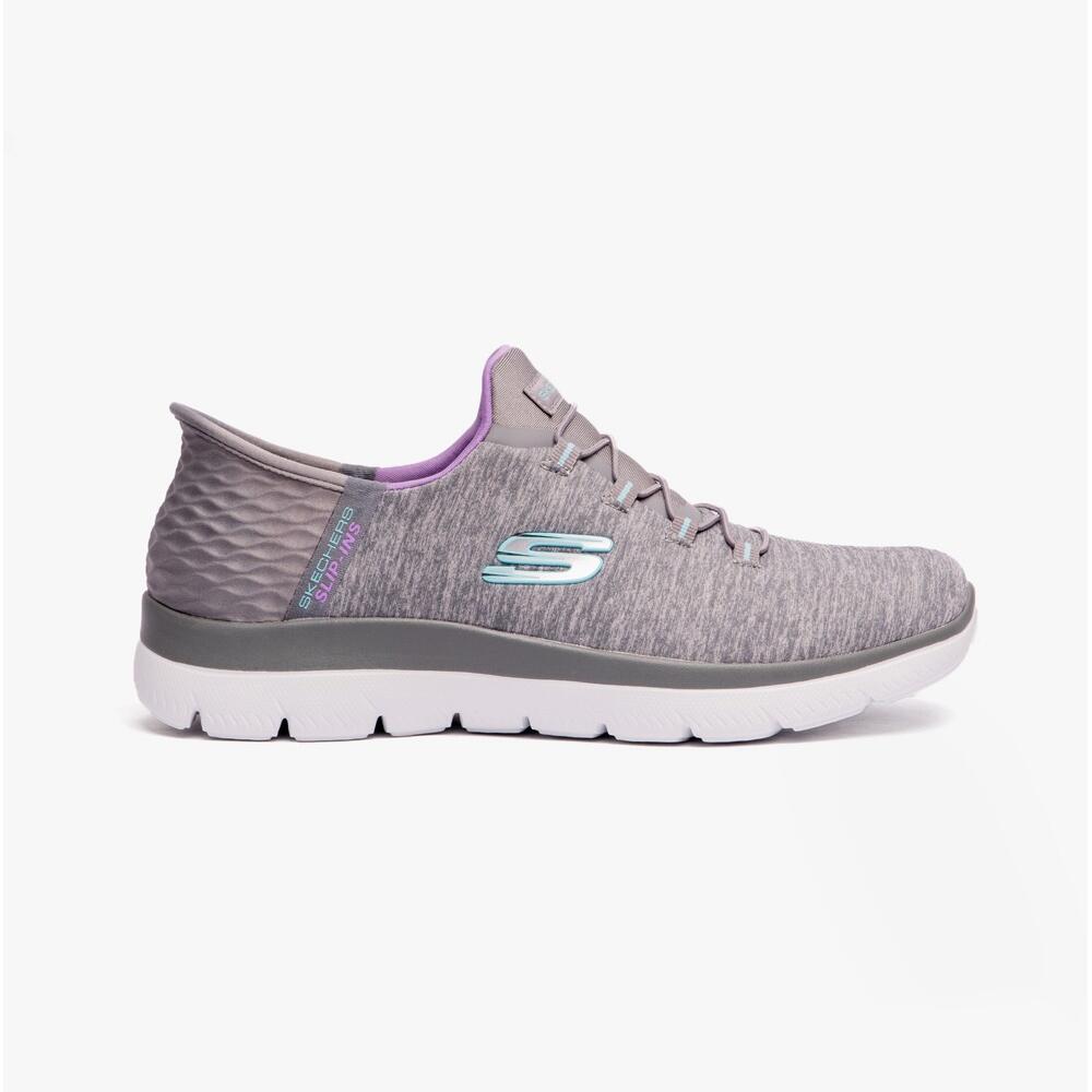 SKECHERS Sapatilhas Desportivas Caminhada Mulher Skechers 149937_GYMT Cinza Atacadores