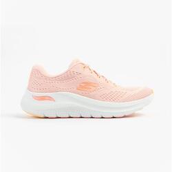 Baskets FEMME Skechers Arch Fit 2-0 Big Leagur tissu ROSE