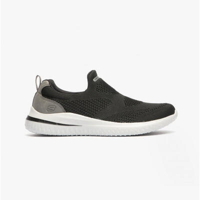 Zapatillas Deportivas Caminar Hombre Skechers 210405_BLK Negras sin Cordones