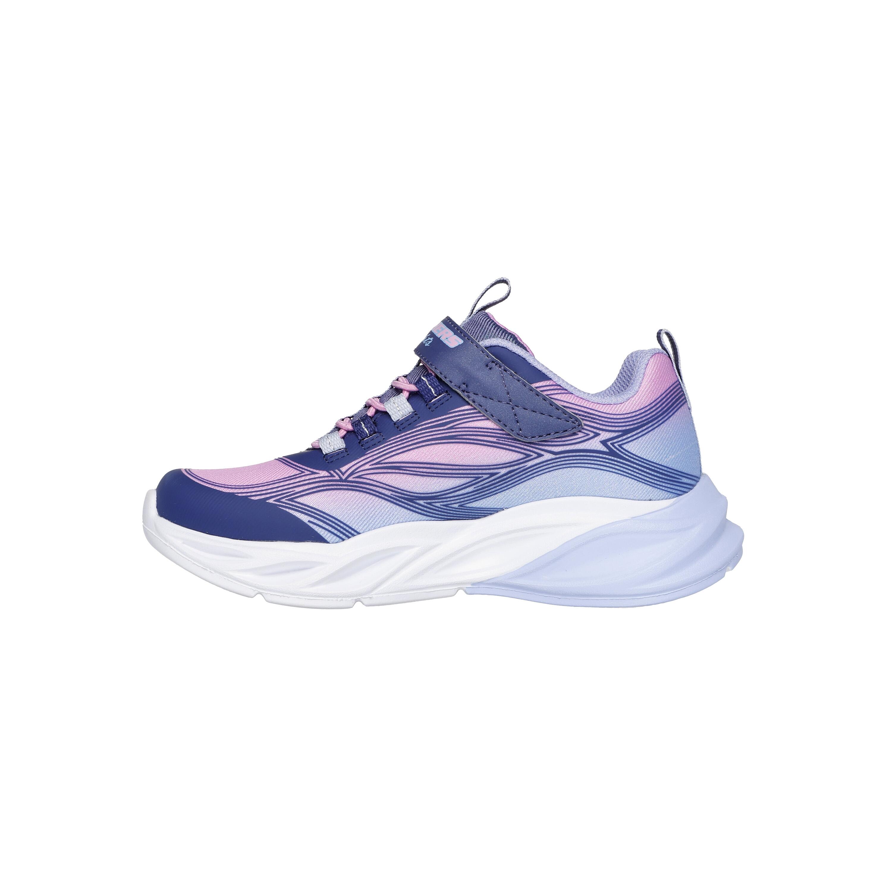Skechers - Basket Enfant À Scratch Skechers Lite-cosmic Glow - Baskets - Multicolore|violet - Decathlon