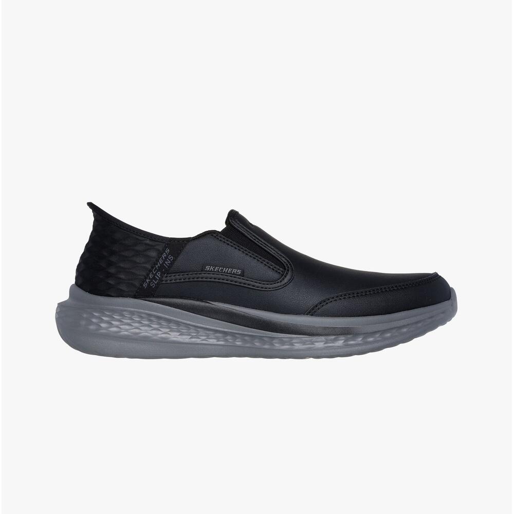 205237/blk Mens Low Top Slip On Shoes SKECHERS | Decathlon