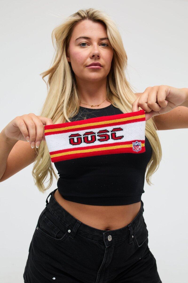 Bandeau Kansas City Chiefs OOSC x NFL acrylique rouge/blanc 5/6