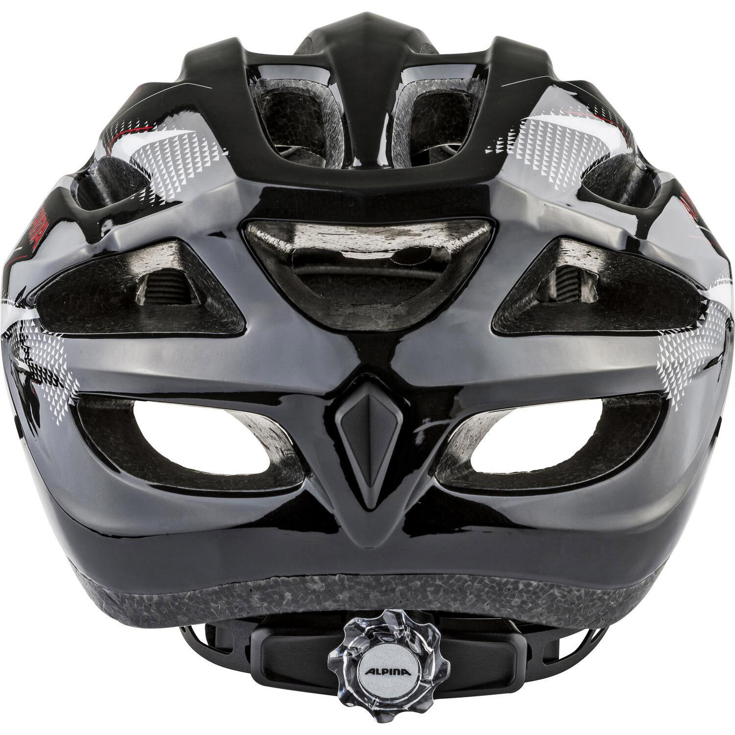 Olympic Sportswear Alpina MTB Helm MTB17 54-58 Glans Zwart/Wit/Rood 4/5