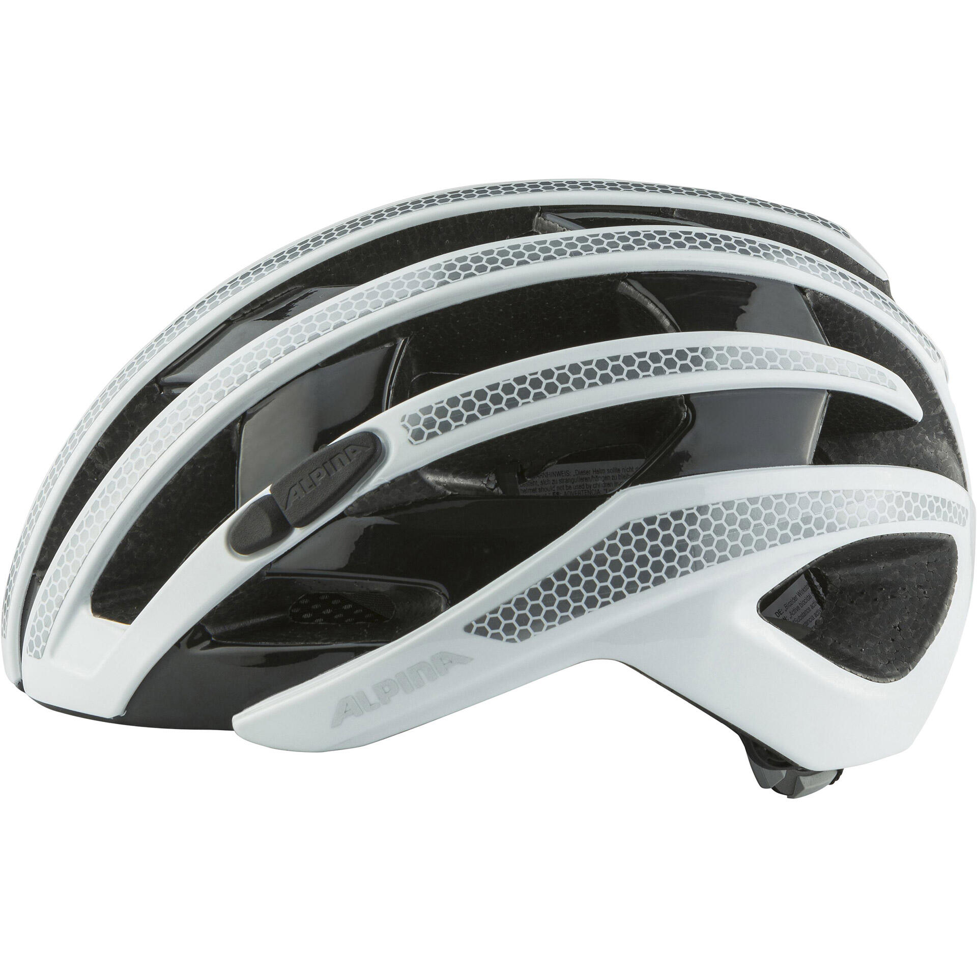 Casque de course Alpina Ravel Réfléchi 51-56 Blanc Brillant 4/5