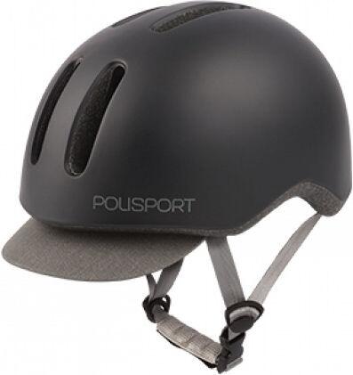 COMMUTER Casco da Ciclismo Urbano Elegante e Sicuro Nero/Grigio 6/6
