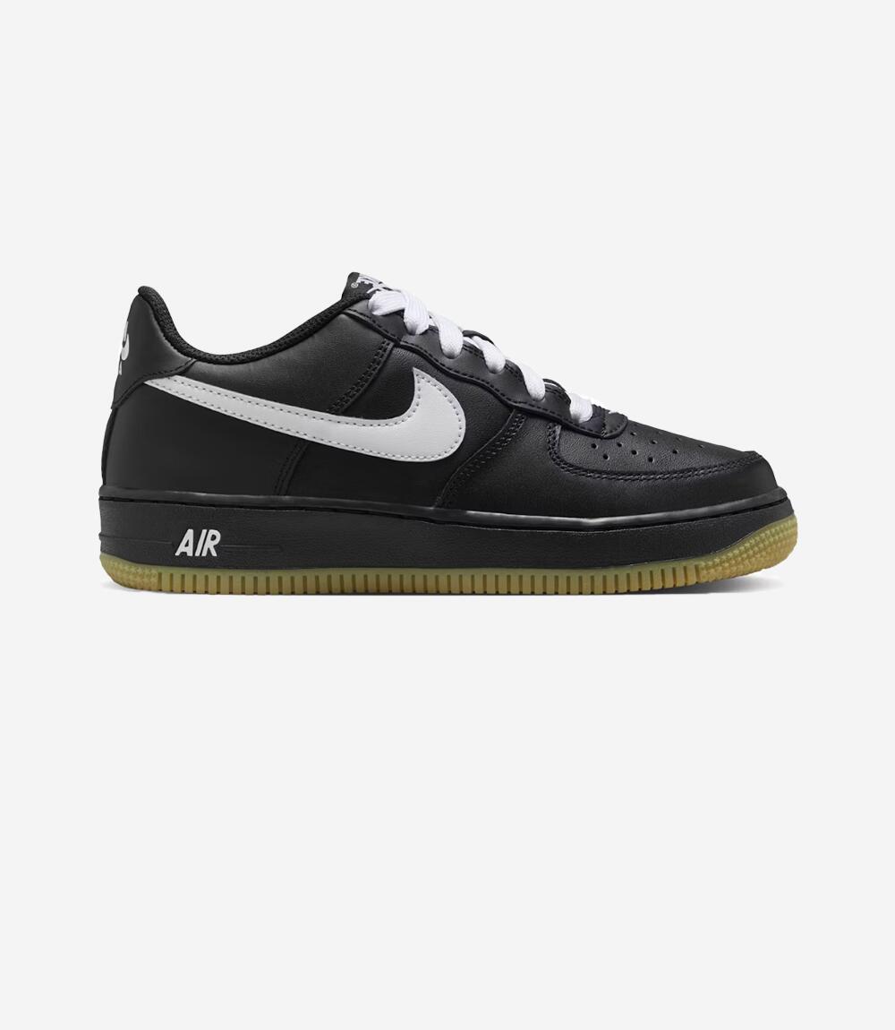Nike Air Force 1 Low LV8 Black Gum Light Brown White (GS) 1/1