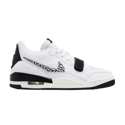 Jordan Legacy 312 Low White Black Elephant Swoosh