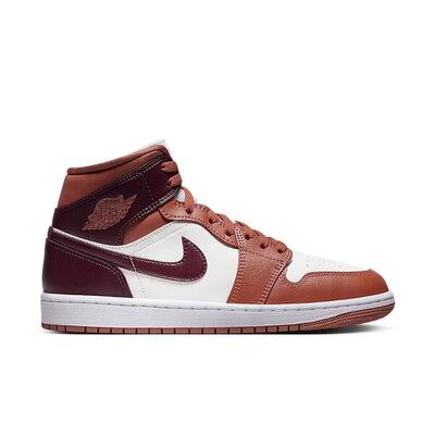 Jordan 1 Mid Dusty Peach Night Maroon (Women's)