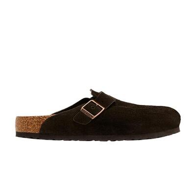 Birkenstock Boston Soft Footbed Suede Mocha