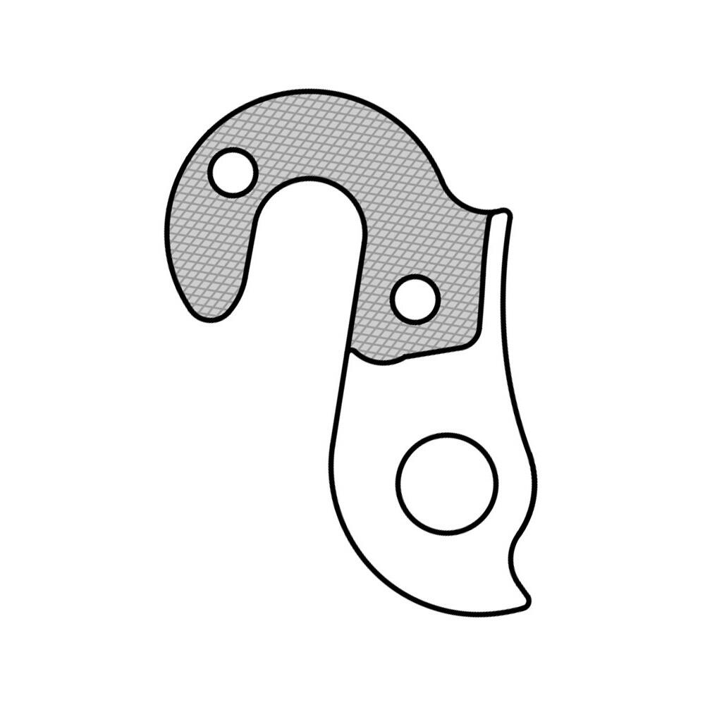 Patte derailleur alu  adaptable    cadre bulls / focus / raleigh (gh - 244) 4/6