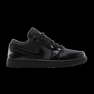 Jordan 1 low se patent elephant black (women's)