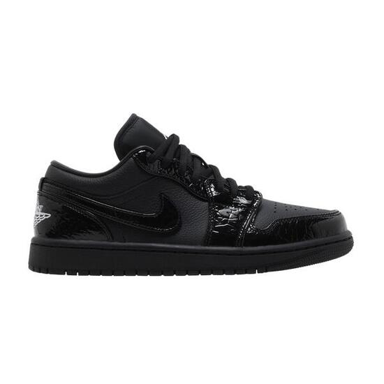 Jordan 1 Low SE Patent Elephant Black (Women's)