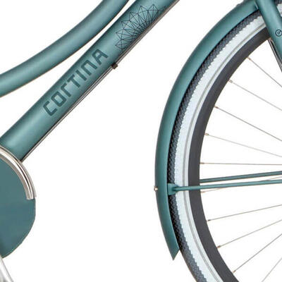 Cortina u4 family voorspatbord - 750x58mm - opal green matt