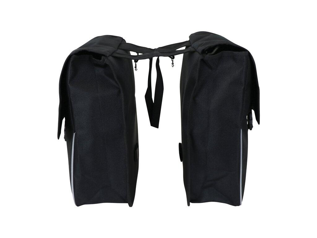 Dresco Dubbele Fietstas Shopper - 26 Liter - Zwart 3/5