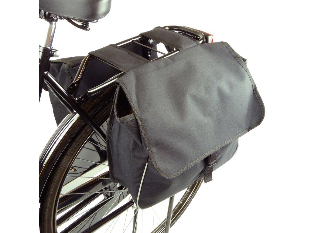 Dresco Dubbele Fietstas Shopper - 26 Liter - Zwart 4/5