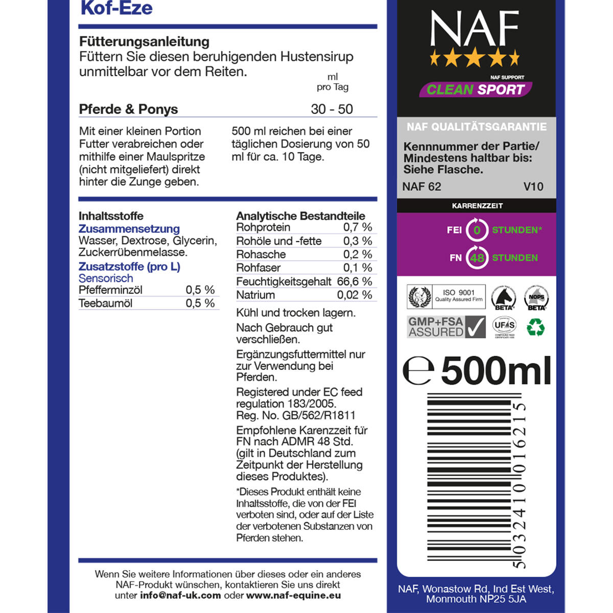 NAF Kof Eze - 500 ml 5/6
