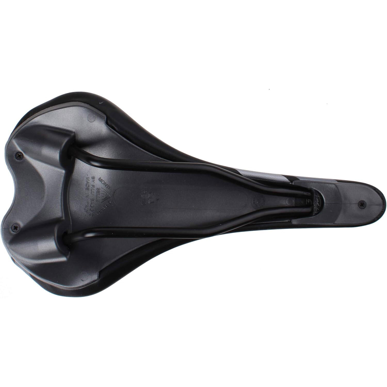 Selle Monte Grappa Monte grappa zadel dike zwart/zilver 3/4