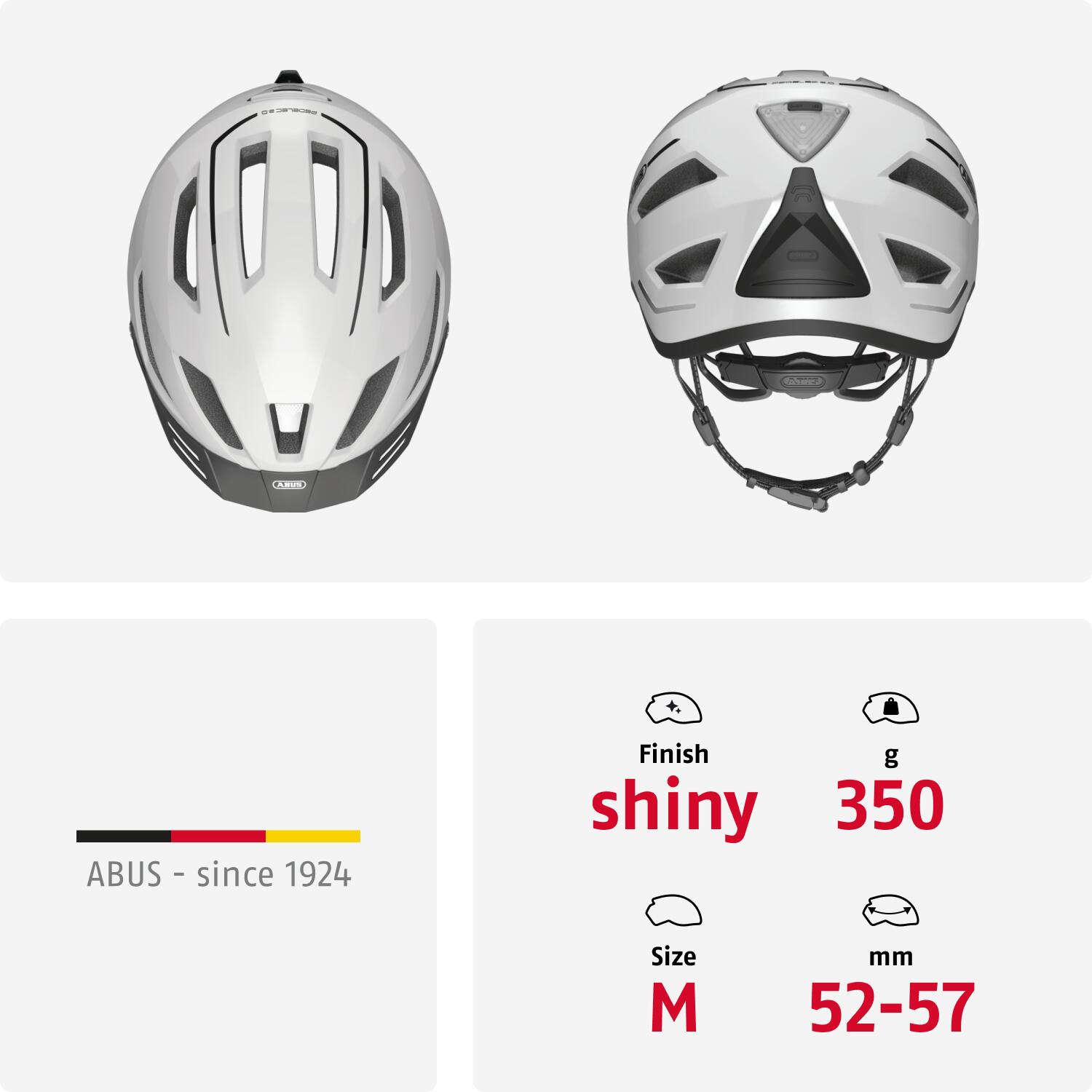 Casque Vélo Pedelec 2.0 Pearl Blanc M 52-57 Cm 5/7