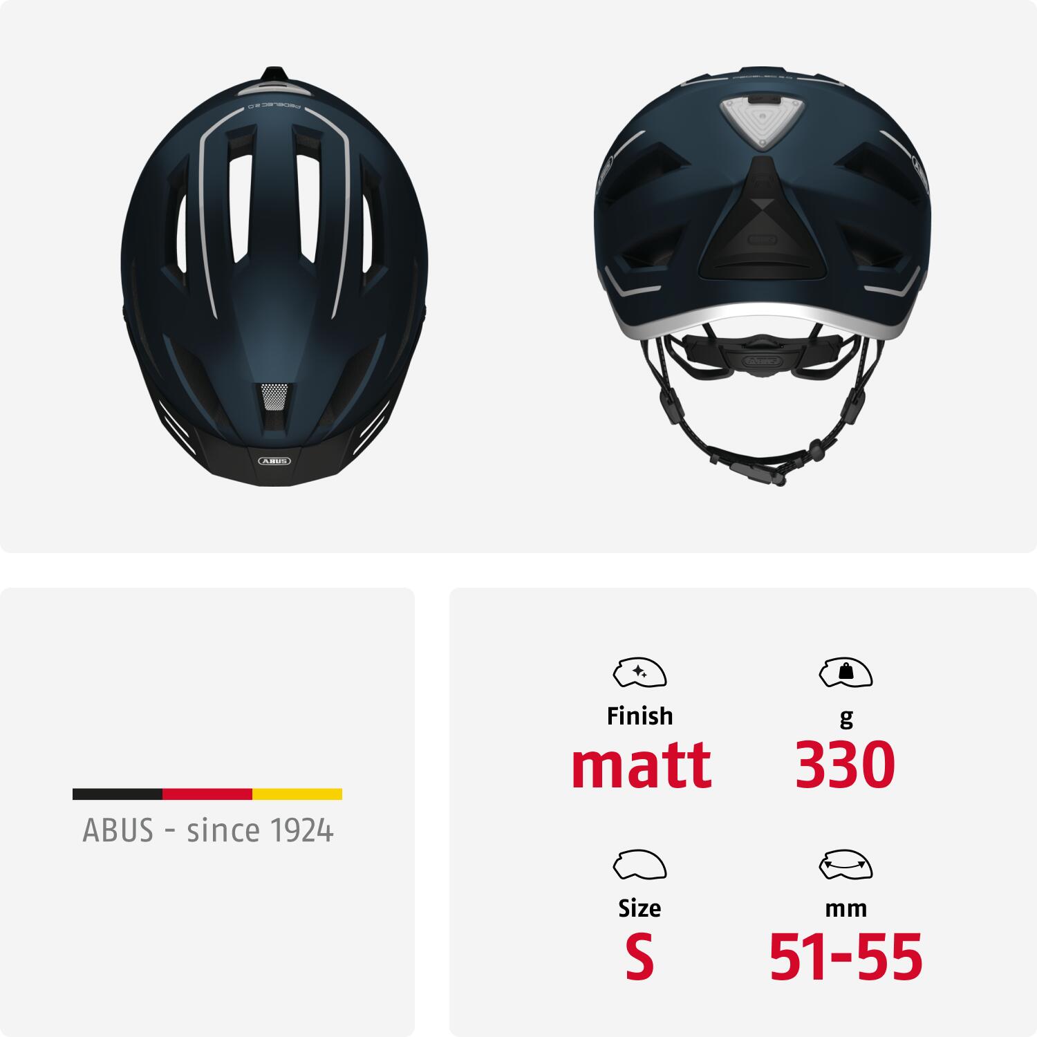 Abus Pedelec 2.0 Fietshelm - Midnight Blue 5/7
