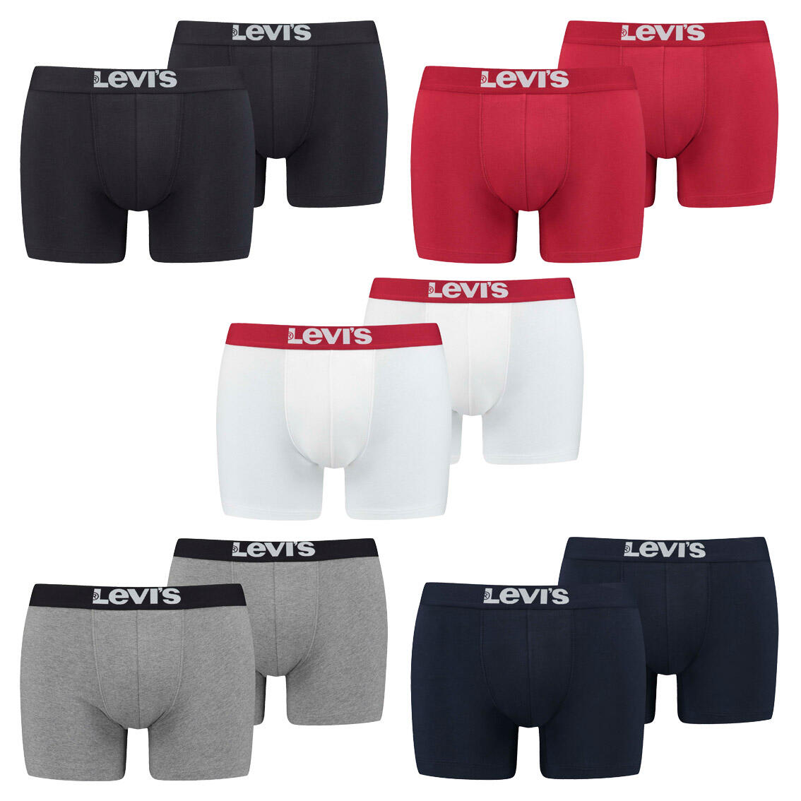 Calzoncillos Hombres Lote de 2 Elástico 3/3