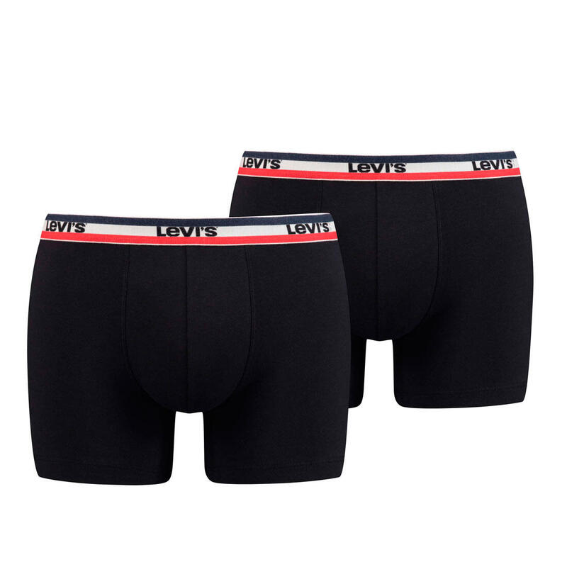 Férfi boxeralsó, Levi's Boxer 2 Pairs Briefs, fekete