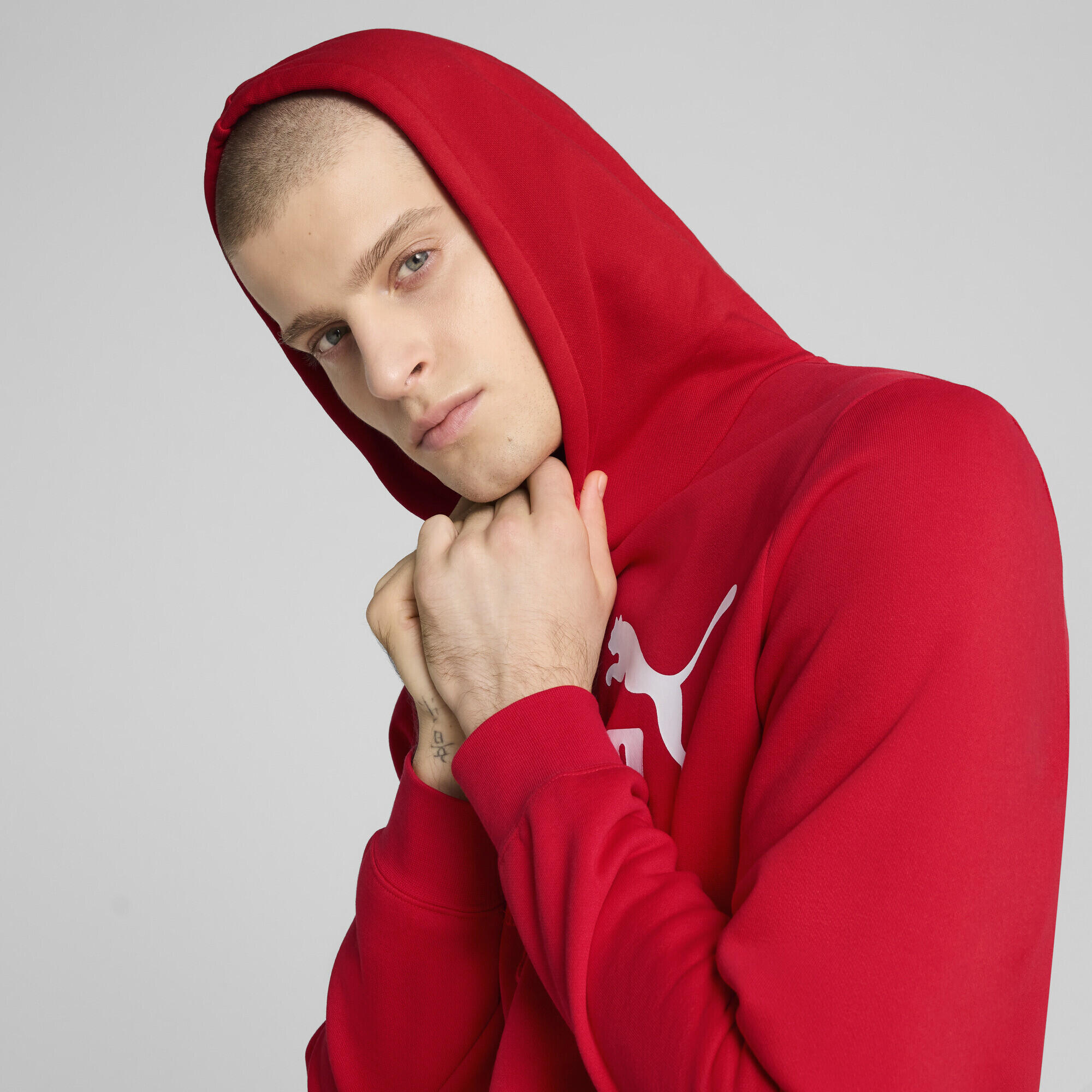 Felpa con cappuccio Essentials con logo N. 1 da uomo PUMA 3/7