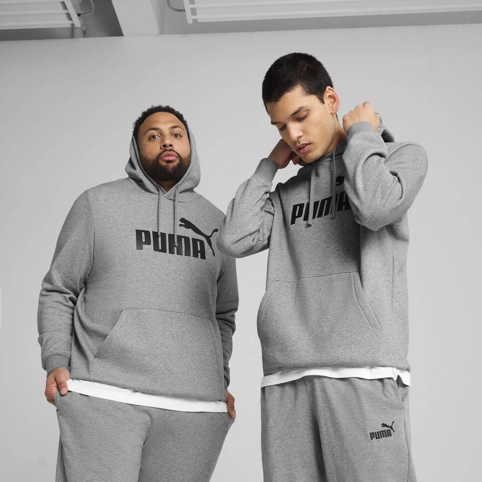 Męska bluza z kapturem Essentials z logo No. 1 PUMA Medium Gray Heather