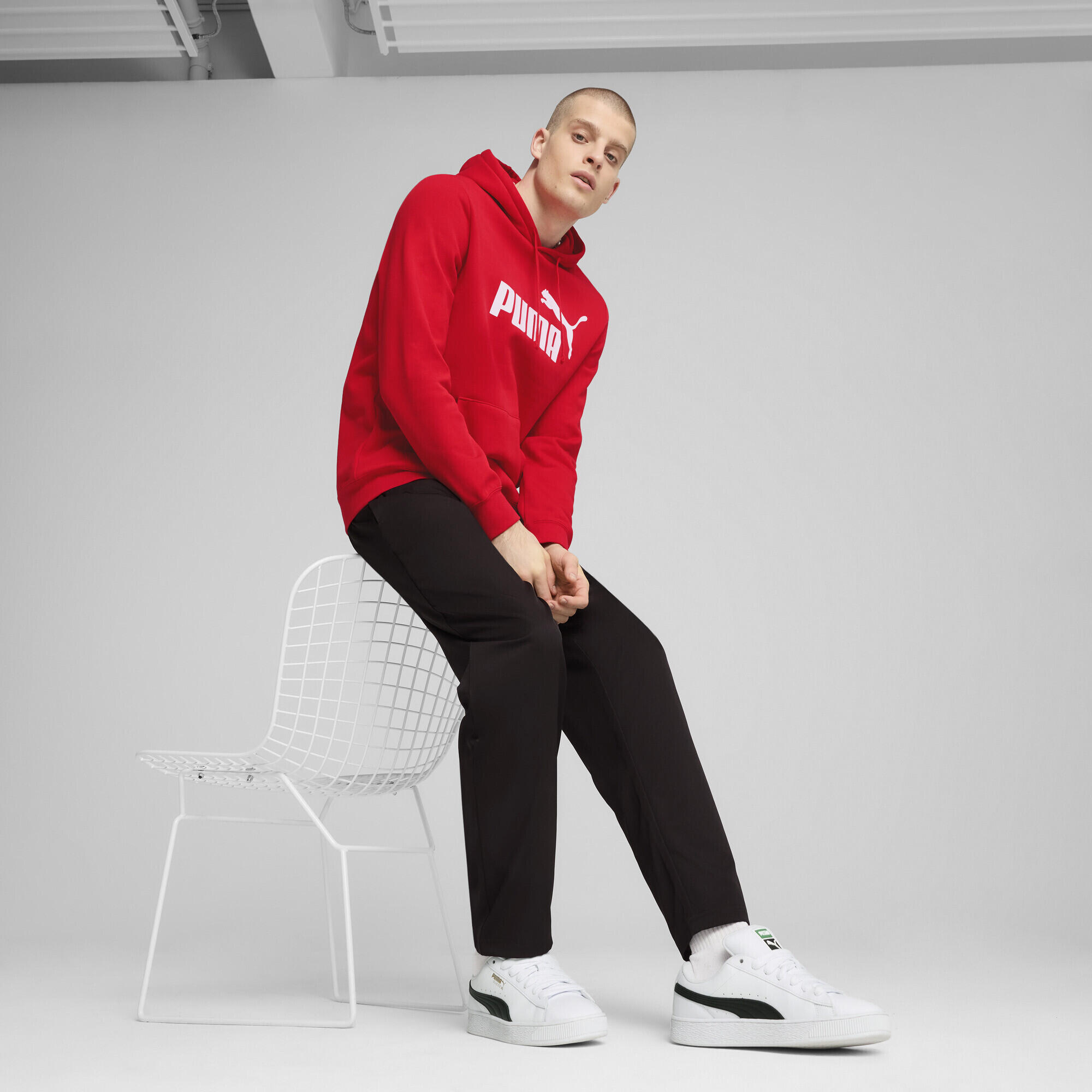 Felpa con cappuccio Essentials con logo N. 1 da uomo PUMA 4/7