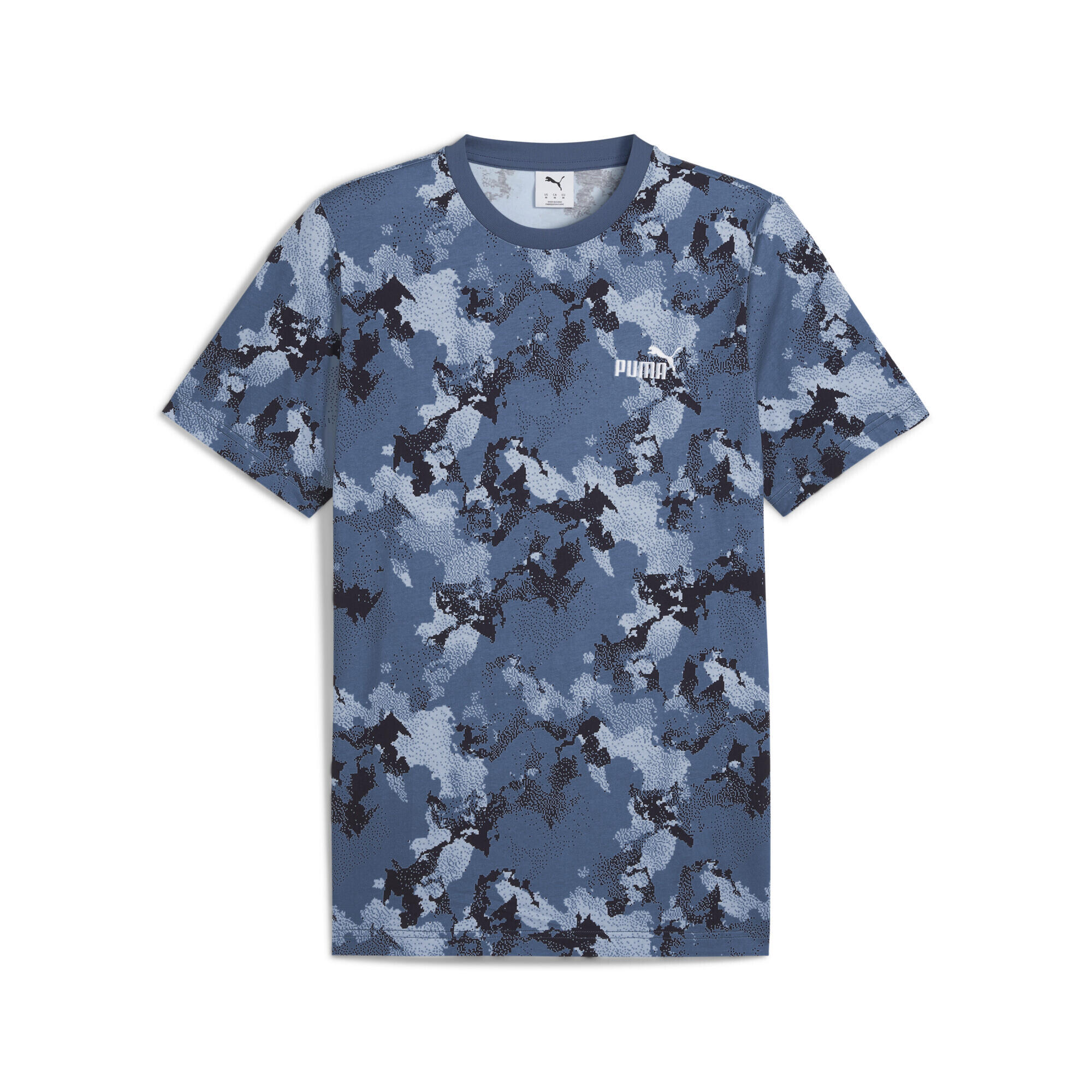 Puma - T-shirt À Motif Camouflage Essentials Homme Puma - T-shirt Manches Courtes - Blanc|bleu|noir - Decathlon