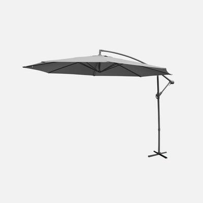 Ombrellone rotondo offset 350cm Grigio