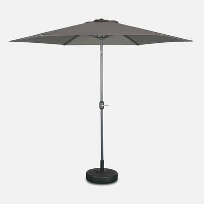 Ombrellone palo centrale rotondo 300cm in legno Rosso