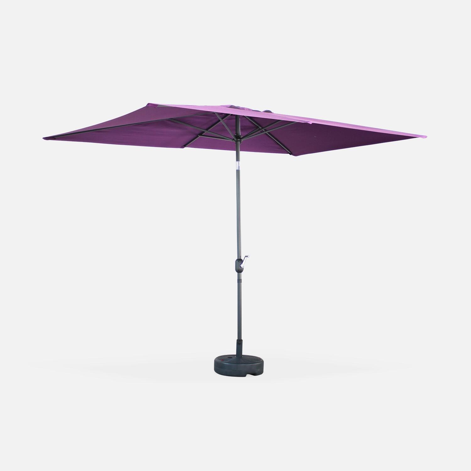SWEEEK 2x3m guarda-sol rectangular, multiposicional, Roxo